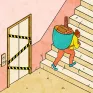 Illustration sur le déterminisme social - ascenseur social en panne